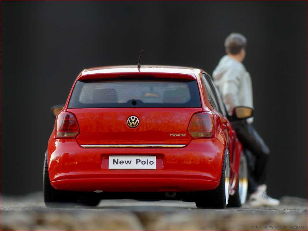 1:18 VW Polo 6R NEW 2010 RED Edition + BBS RS Alufelgen = RAR
